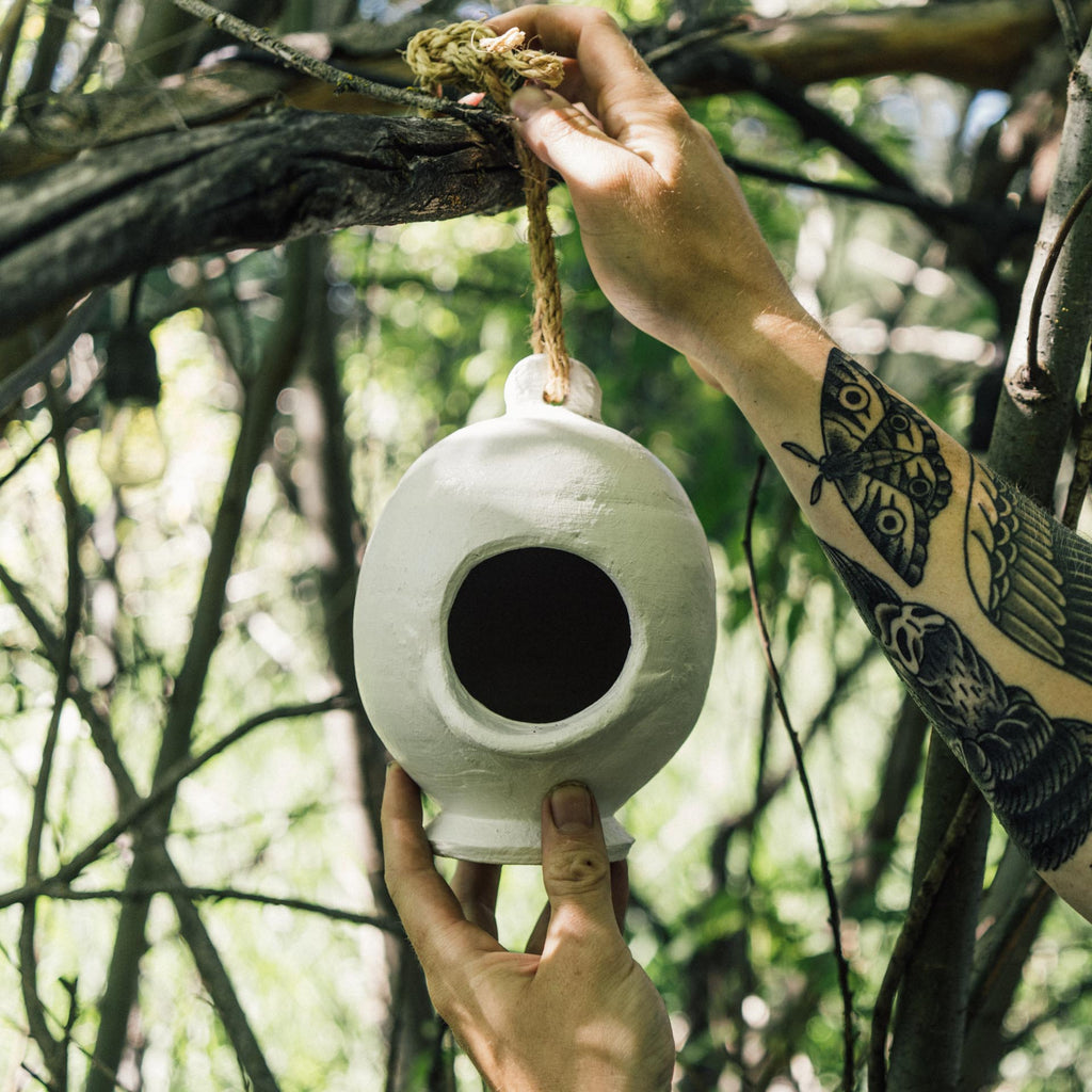 Handmade Clay Birdhouse