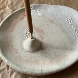 Handmade Ceramic Incense Dish Spring & Vine